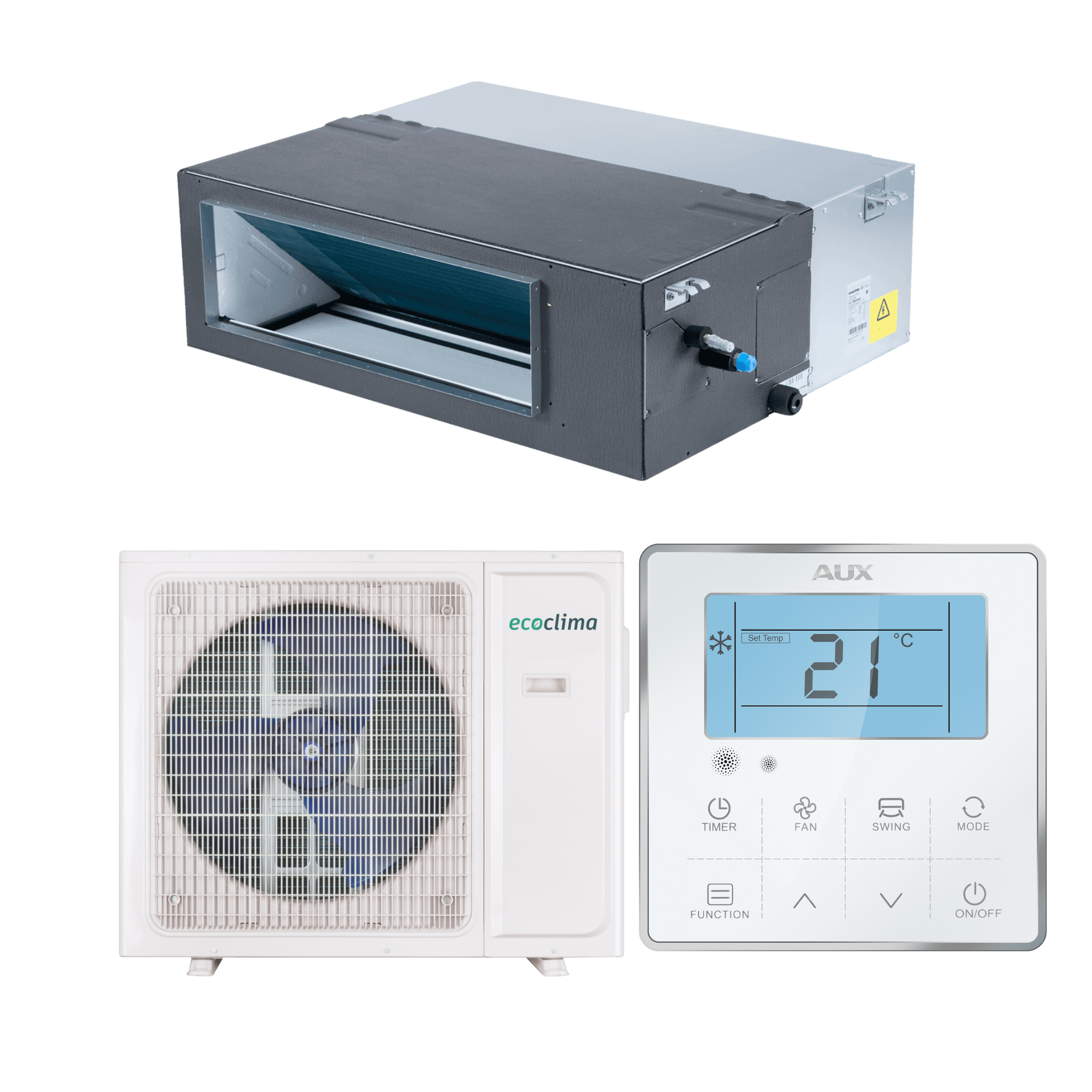 Канальный кондиционер ECLMD-H36/5R1С и ECL-H36/5R1C(U) Ecoclima фото-1