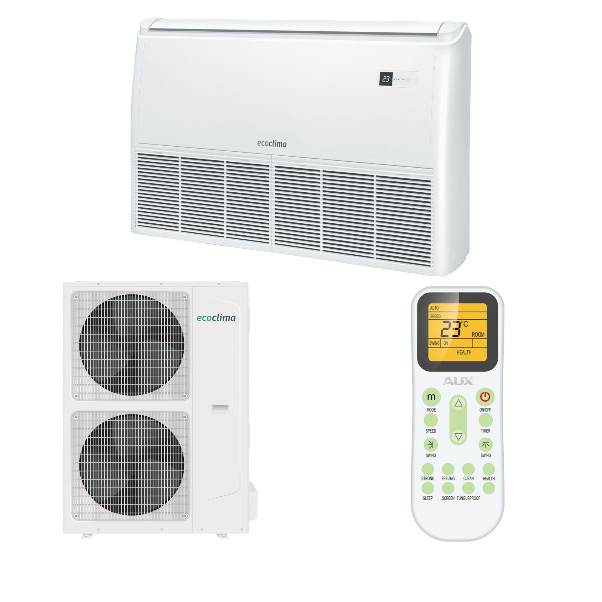 Напольно-потолочный кондиционер ECLCF-H48/5R1С и ECL-H48/5R1C(U) Ecoclima фото-1